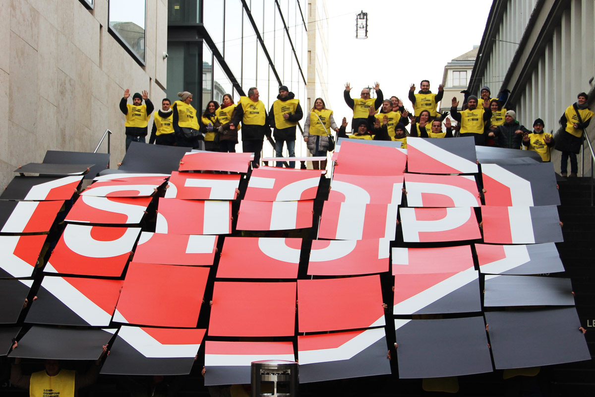 Action contre le dumping salarial à Zurich