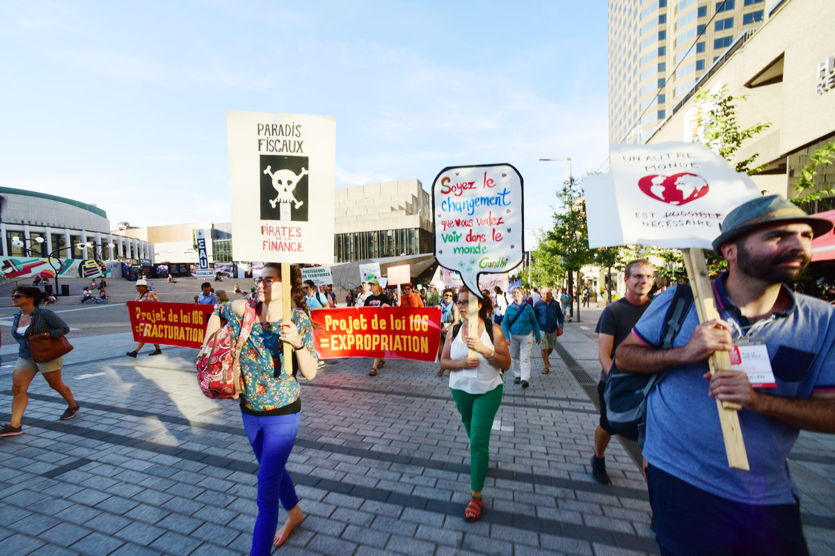 Tra il 9 e il 14 agosto si è svolto a Montréal il Forum sociale mondiale. Anche Unia era presente.