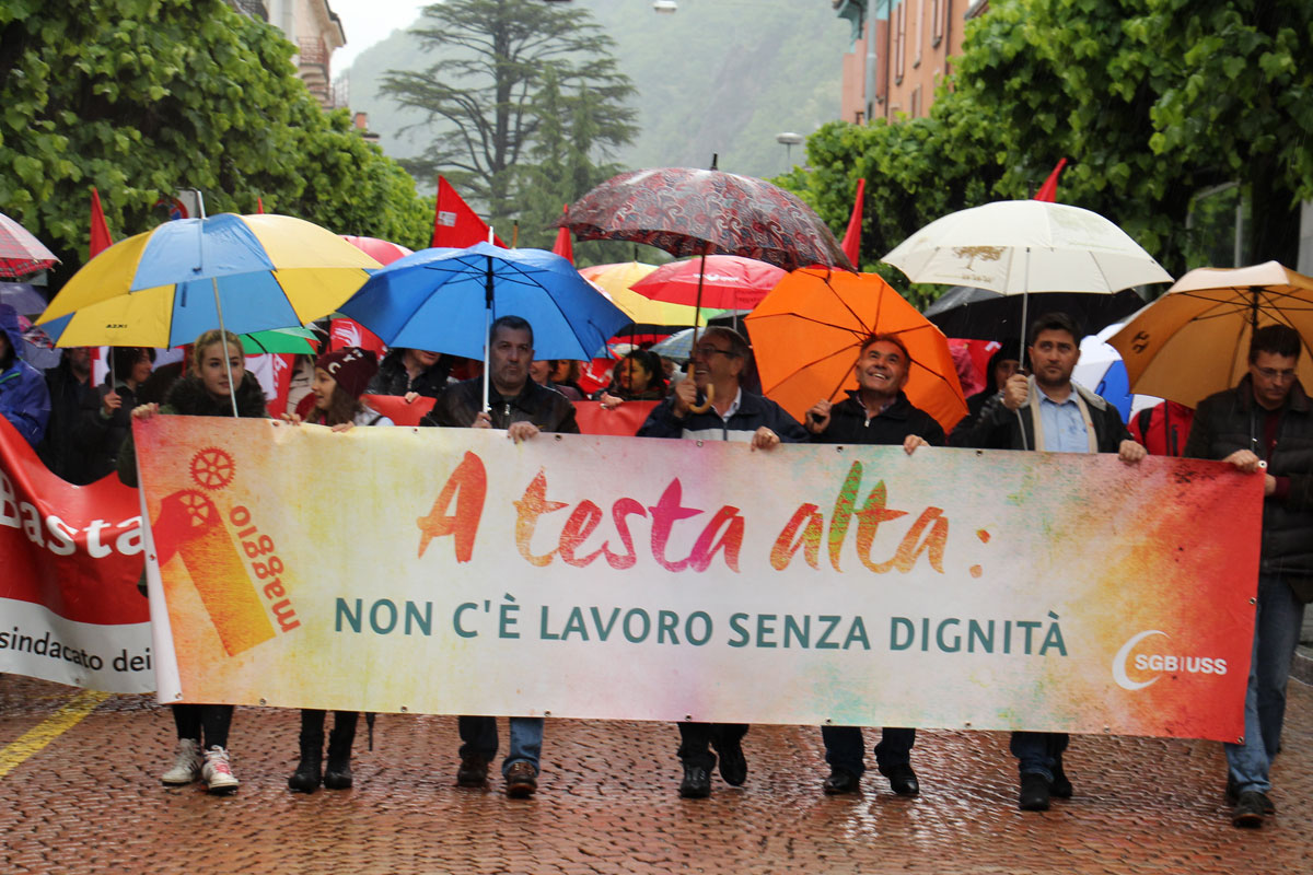 1° maggio: manifestazione delle lavoratrici e dei lavoratori