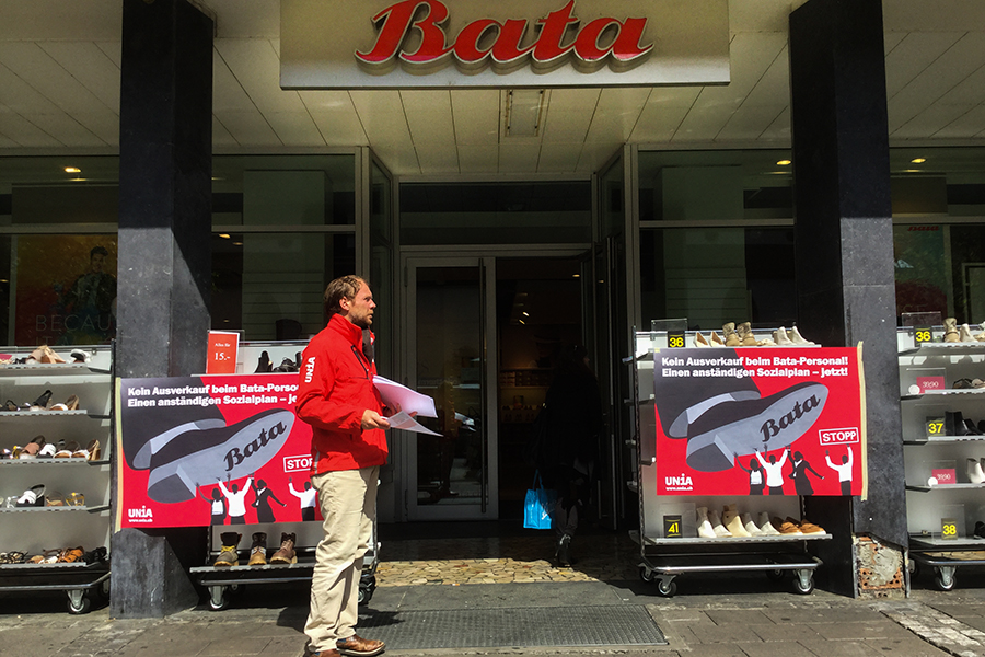 Bata: Unia fordert Taten statt Worte 