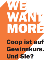 Logo We Want More / Coop