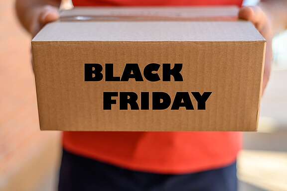 Paquet surprise avec l'inscription: Black Friday