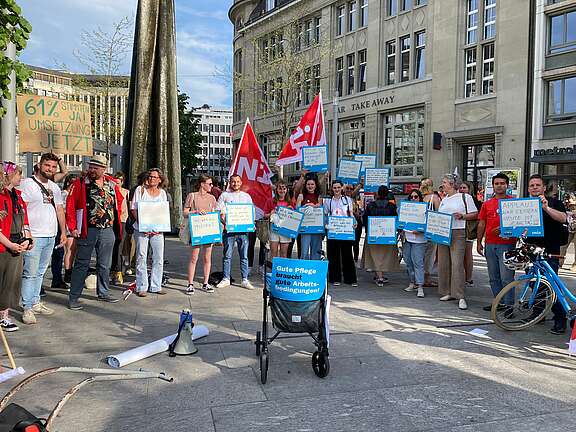 Action lors de la journée des soins 2022 à St-Gall