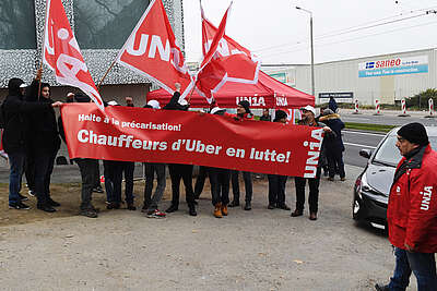 La délégation ses grèvistes