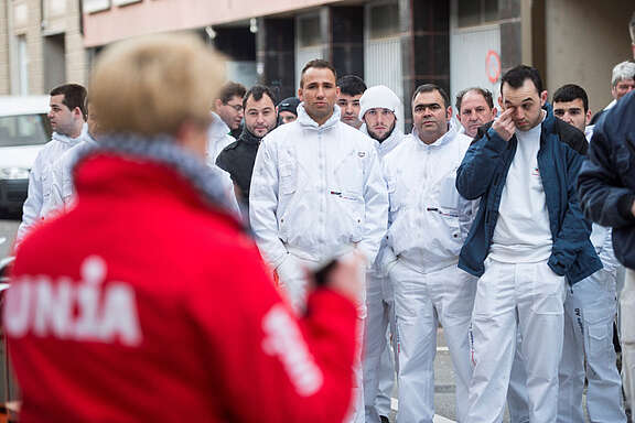 Action de protestation d'employés de Goger