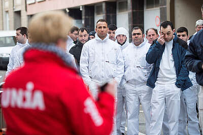 Action de protestation d'employés de Goger