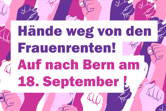 Demo-Plakat mit Frauenfäusten 