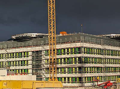 Chantier du nouvel hôpital de Sion
