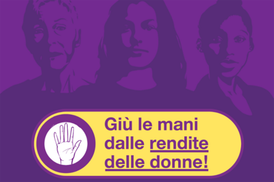 logo: giù le mani dalle rendite delle donne