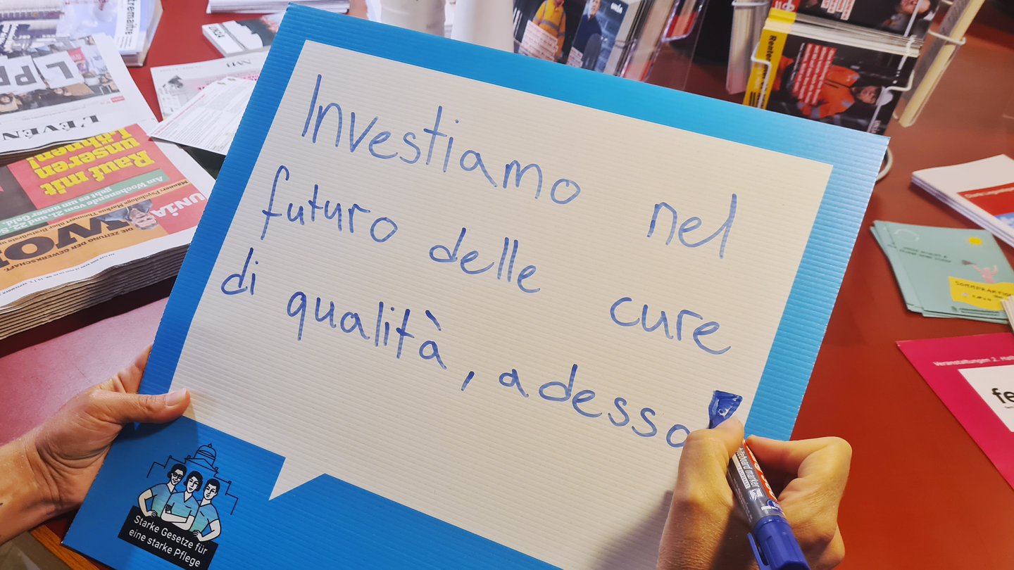 Cartello con una rivendicazione