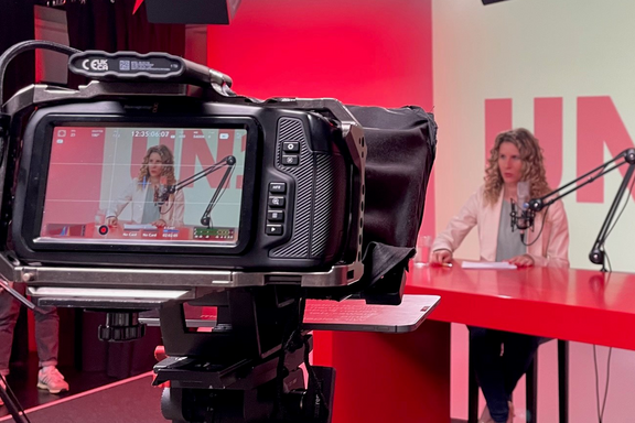 Aufnahme des Podcasts Industrie-News