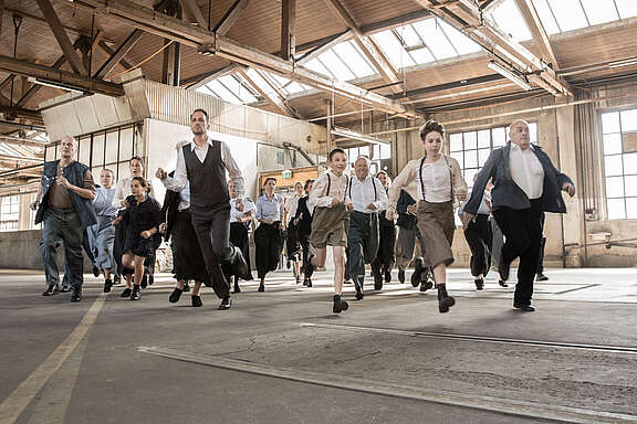 Schauspieler bei der Proben