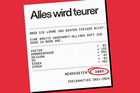 Kassenzettel mit Aufschrift: 