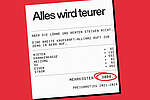 Kassenzettel mit Aufschrift: 
