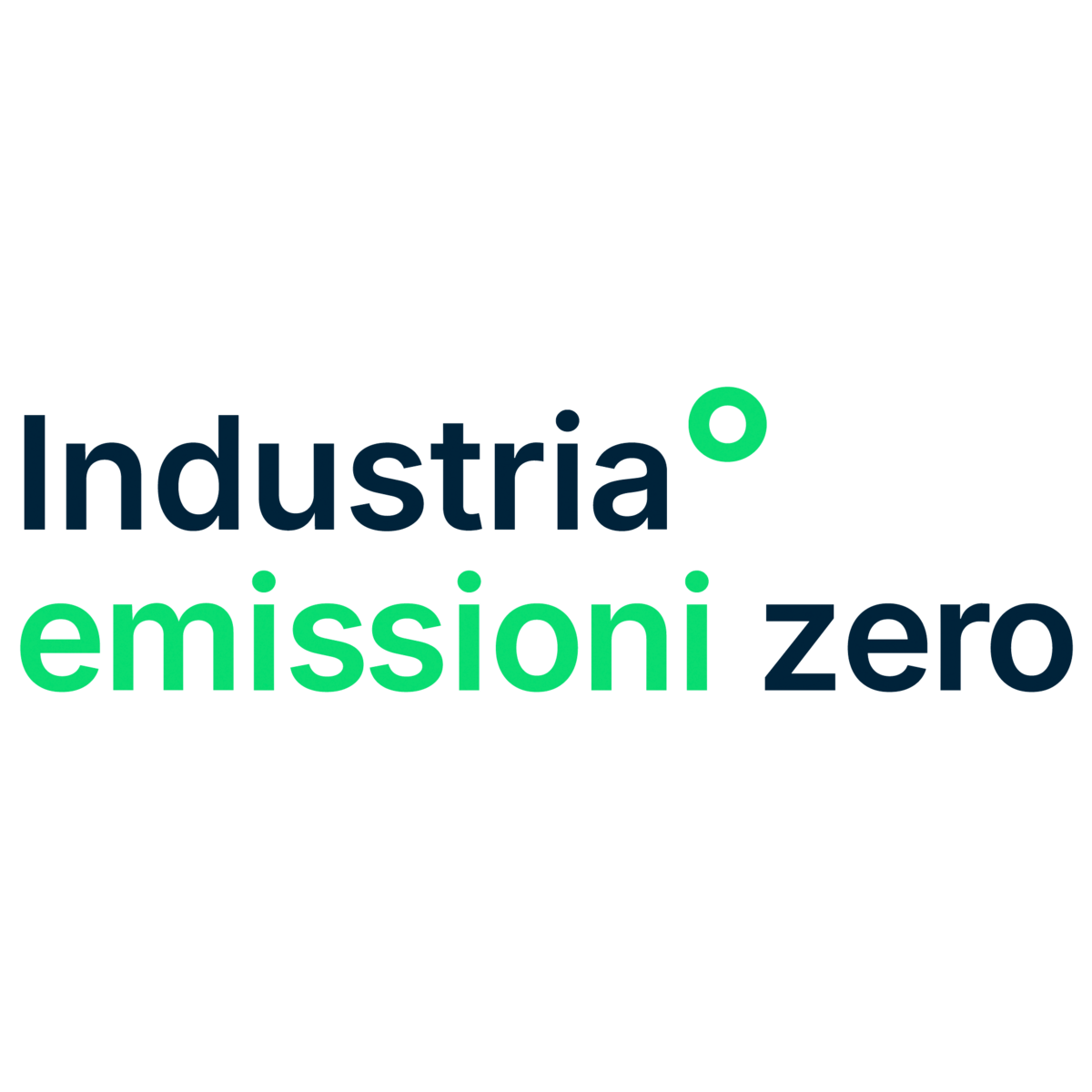 Logo del progetto «Industria emissioni zero» 