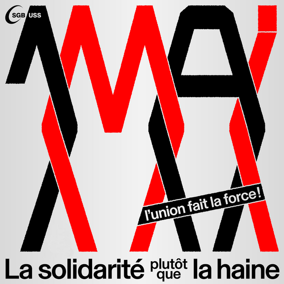 Affiche du 1er mai 2025 : texte 