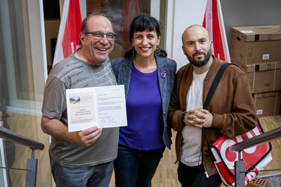  Vania Alleva avec Claude-Alain Vuillème et Yvan Barone  