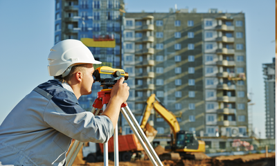 Un géomètre au travail