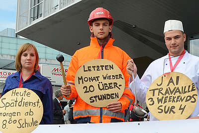 Unia-Jugend fordert bessere Bedingungen für Lernende