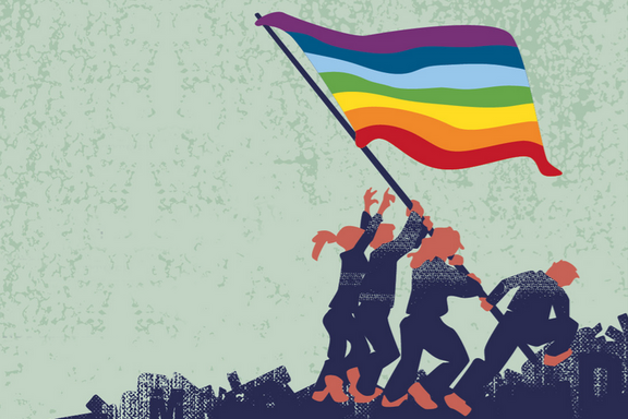 Kongress-Logo mit Regenbogenfahne