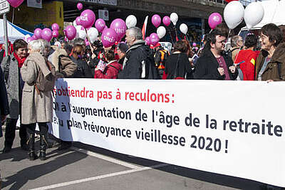 Die Position der Unia-Frauen beim Frauenrentenalter ist seit der Lohngleichheitsdemo im März klar.