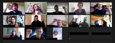 Unia-Jugend-Zoom-Konferenz