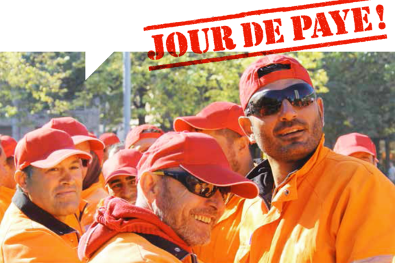 Maçons avec casquettes Unia