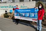 Die Unia macht mit einer Flyeraktion in Senevita-Heimen auf die weltweiten Missstände in Orpéa-Heimen aufmerksam.