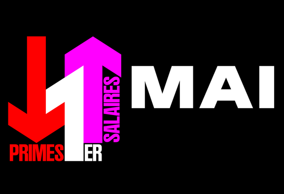 Affiche du 1er mai 2024: baisse des primes, hausse des salaires!