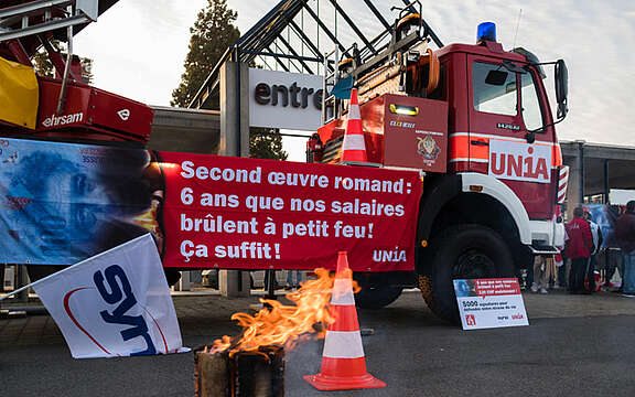 Action des salarié-e-s du second œuvre romand