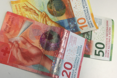 10er-, 20er- und 50er-Note