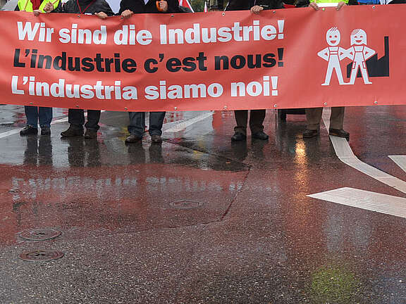 Transparent «Wir sind die Industrie!»