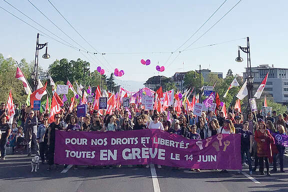 Manifestation à Lausanne