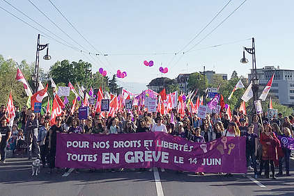 Manifestation à Lausanne