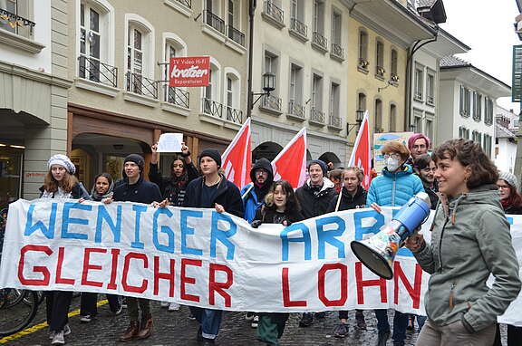 Manifestazione a Thun