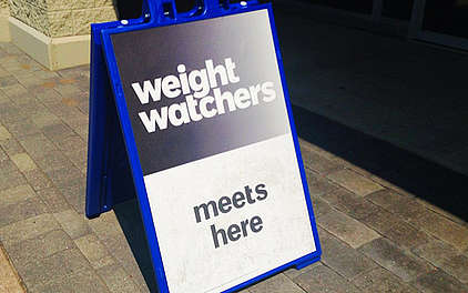 Panneau de réunion Weight Watchers
