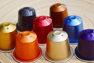 Gebrauchte Nespresso-Kapseln