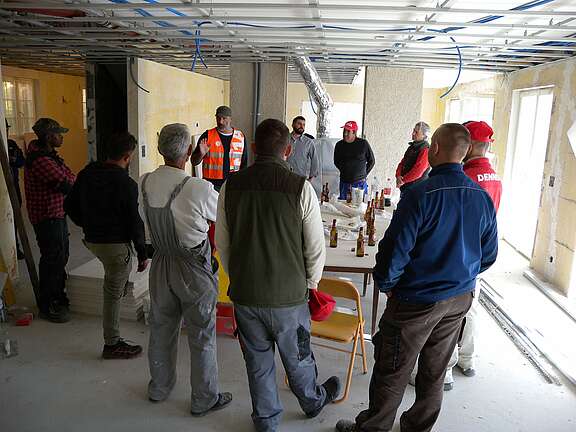 Discussion sur un chantier