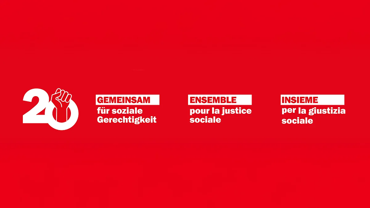 Logo Unia-Kongress 2025: Gemeinsam für soziale Gerechtigkeit