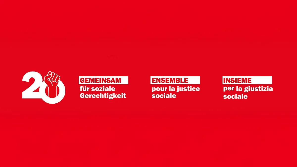 Logo du Congrès Unia 2025: «Ensemble pour la justice sociale»