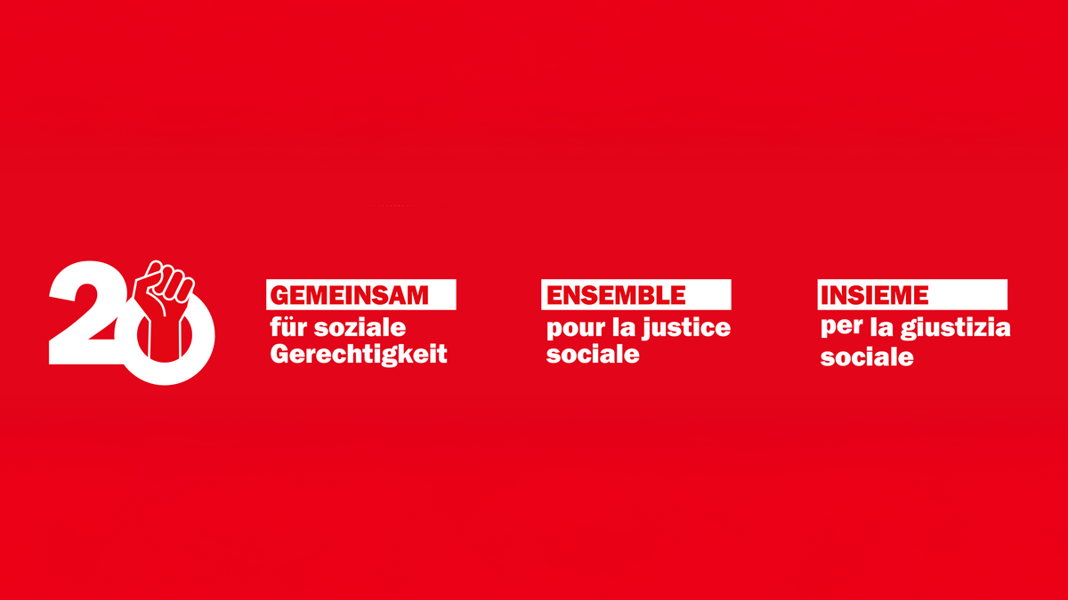 Logo du Congrès Unia 2025: «Ensemble pour la justice sociale»