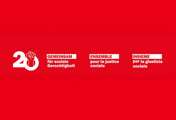 Logo Unia-Kongress 2025: Gemeinsam für soziale Gerechtigkeit