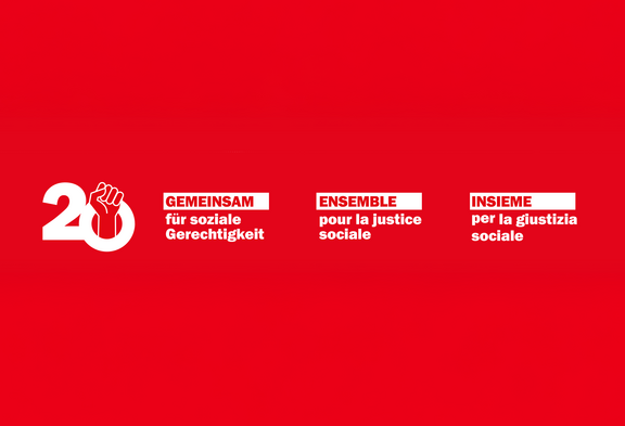 Logo Unia-Kongress 2025: Gemeinsam für soziale Gerechtigkeit