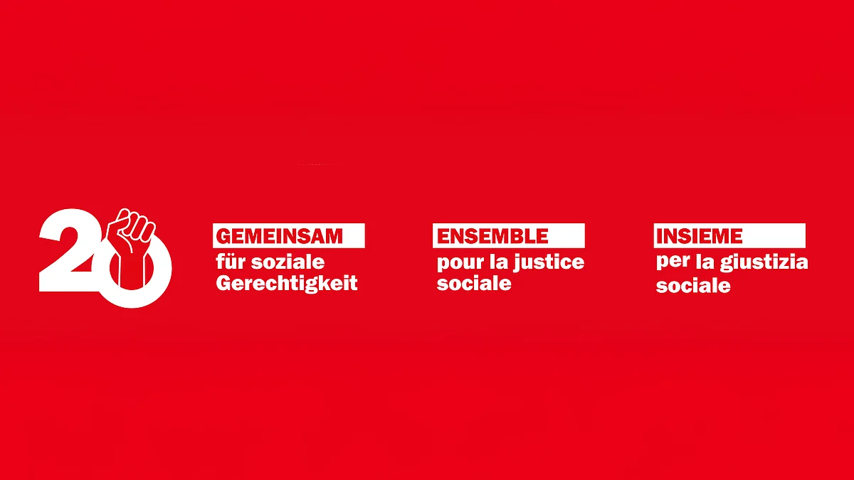 Logo du Congrès Unia 2025: «Ensemble pour la justice sociale»