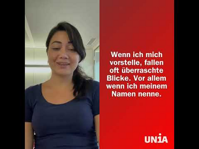 Ein Video der Gewerkschaft Unia, in dem Menschen über ihre Erfahrungen mit Rassismus sprechen.