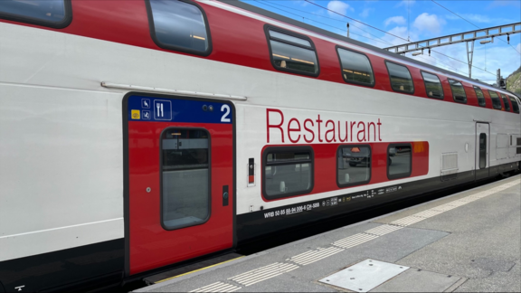 Ein SBB-Speisewagen