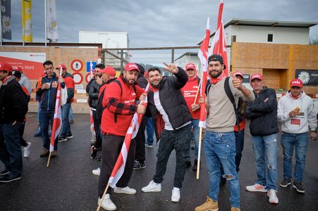 2. Protesttag der Bauarbeiter in die Nordwestschweiz