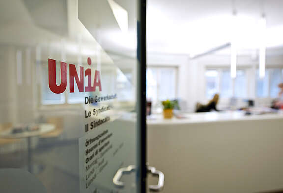 L'area della reception di Unia