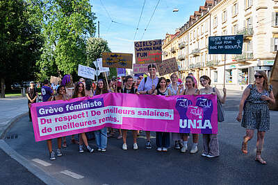 Manifestation contre la réforme de la LPP