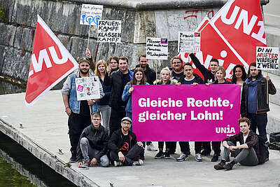 Aktion der Unia Jugend